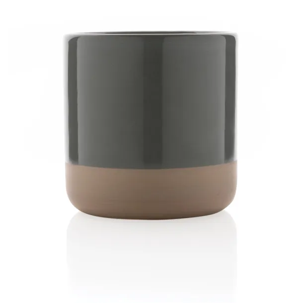  Glazirana keramička šalica, 360 ml - XD Collection Siva