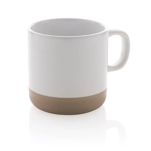  Glazed ceramic mug - XD Collection White 