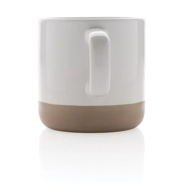  Glazirana keramička šalica, 360 ml - XD Collection Bijela