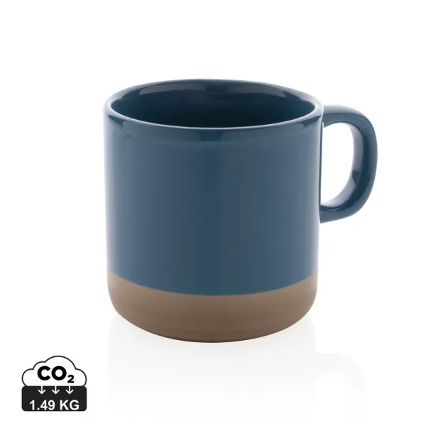  Glazed ceramic mug - XD Collection blue 