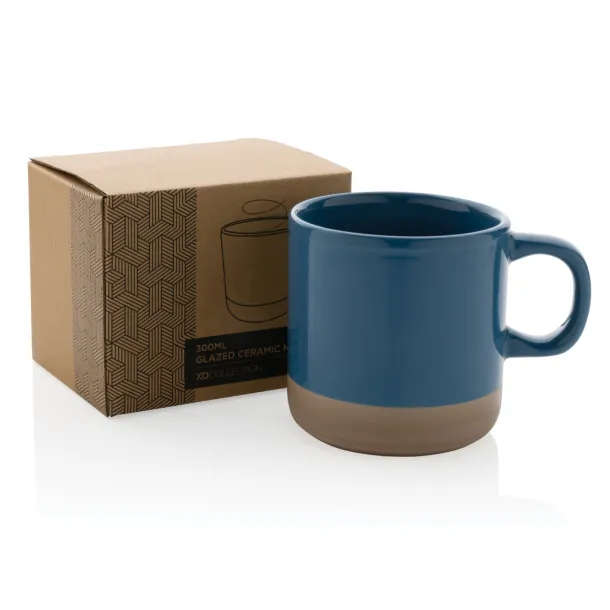  Glazed ceramic mug - XD Collection blue 