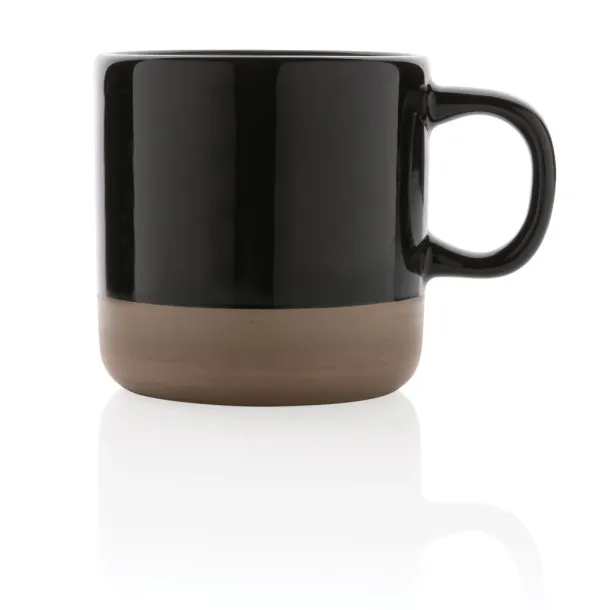  Glazed ceramic mug - XD Collection Black 