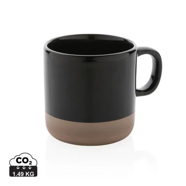  Glazed ceramic mug - XD Collection Black 