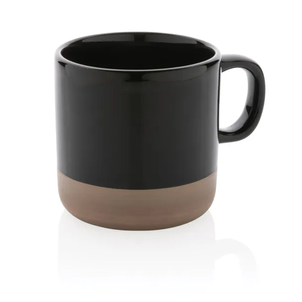  Glazed ceramic mug - XD Collection Black 