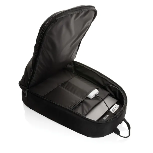  Swiss Peak AWARE™ modern 15.6" laptop backpack - Swiss Peak Black 