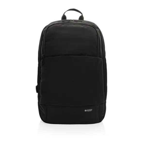  Swiss Peak AWARE™ modern 15.6" laptop backpack - Swiss Peak Black 