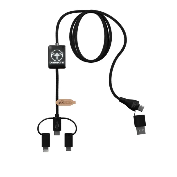 SCX.design C48 CarPlay kabel za punjenje 5u1 - SCX.design Crna