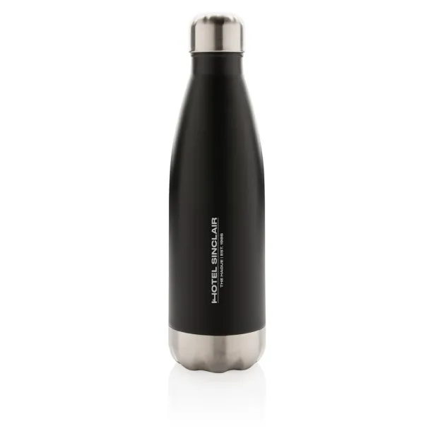  Vacuum insulated stainless steel bottle - XD Collection Black 