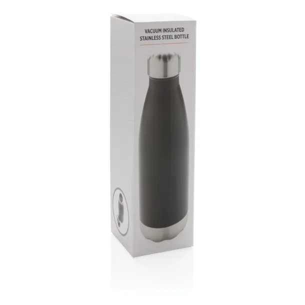  Vacuum insulated stainless steel bottle - XD Collection Black 