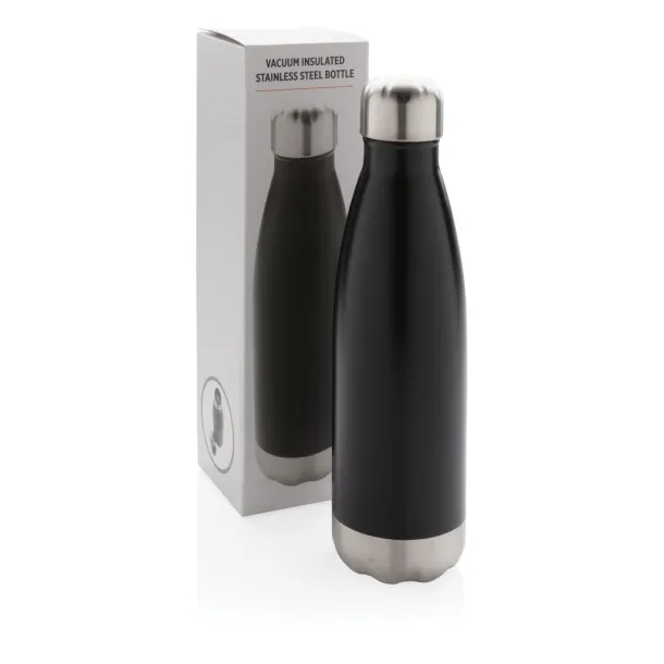  Vacuum insulated stainless steel bottle - XD Collection Black 