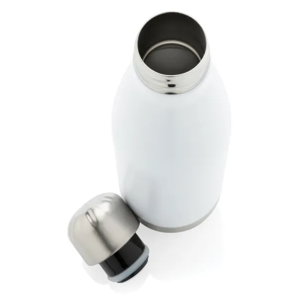  Vacuum insulated stainless steel bottle - XD Collection White 