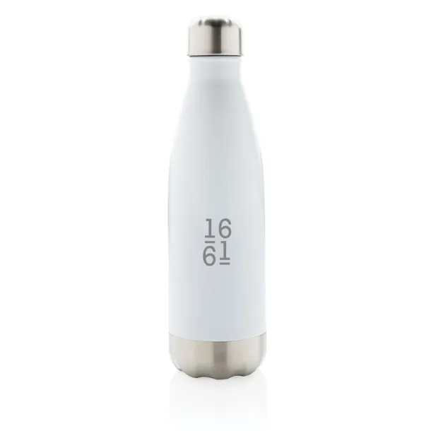  Vacuum insulated stainless steel bottle - XD Collection White 