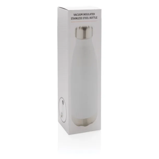  Vacuum insulated stainless steel bottle - XD Collection White 