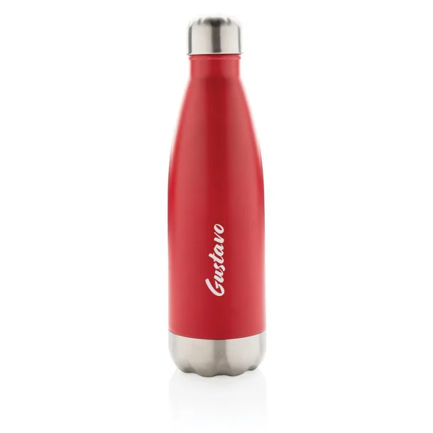  Vacuum insulated stainless steel bottle - XD Collection Red 