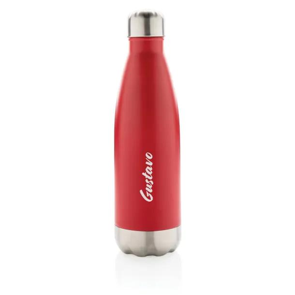  Vacuum insulated stainless steel bottle - XD Collection Red 