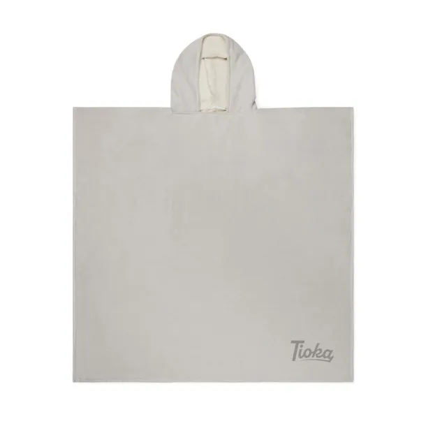  VINGA Tolo hamam terry beach poncho - Vinga grey, off white 11-0606 TPG