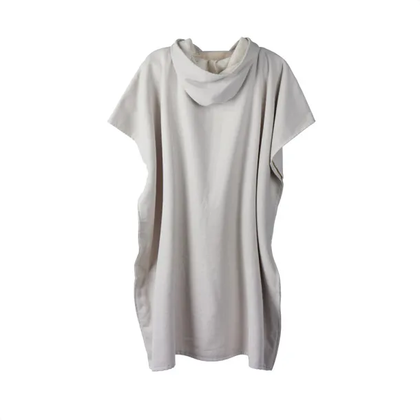  VINGA Tolo hamam terry beach poncho - Vinga grey, off white 11-0606 TPG