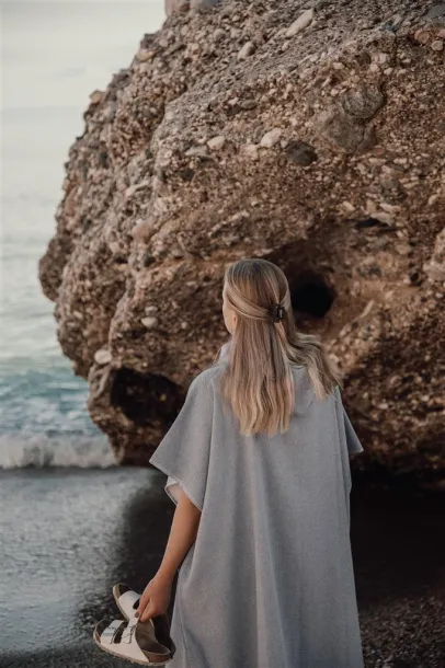  VINGA Tolo pončo za plažu od hammam frotira - Vinga navy 11-0606 TPG