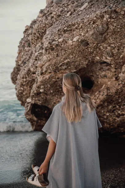  VINGA Tolo hamam terry beach poncho - Vinga navy 11-0606 TPG