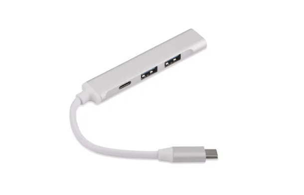  USB HUB razdjelnik s kabelom tipa C Srebrna