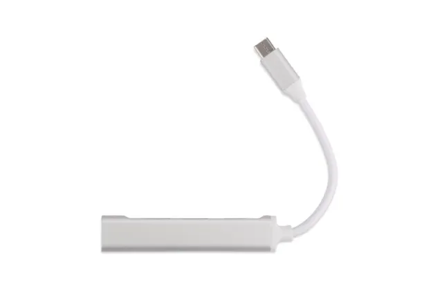  USB HUB razdjelnik s kabelom tipa C silver