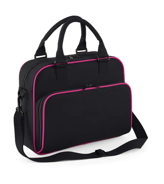  Junior Dance Bag - Bagbase Black Fuchsia