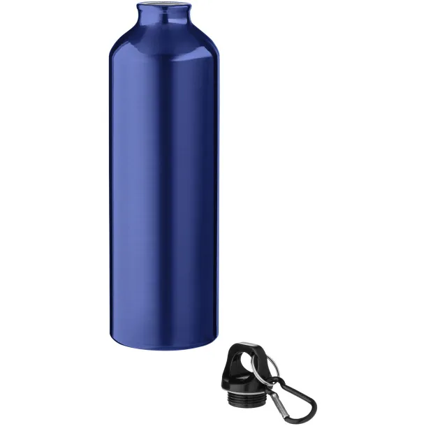 Oregon 770 ml RCS certified recycled aluminium water bottle with carabiner Blue