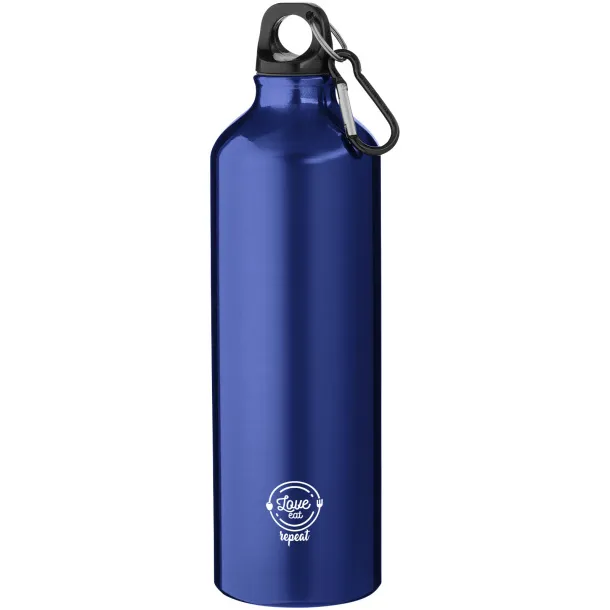 Oregon 770 ml RCS certified recycled aluminium water bottle with carabiner Blue