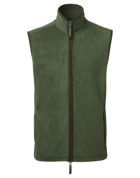 ARTISAN MEN'S FLEECE GILET - Premier Moss Green Brown