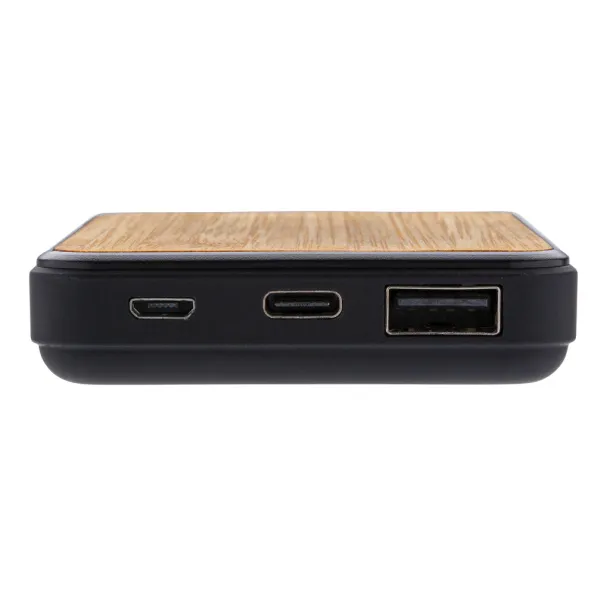  FSC® and RCS recycled plastic 5.000 mAh Powerbank - XD Collection Brown 