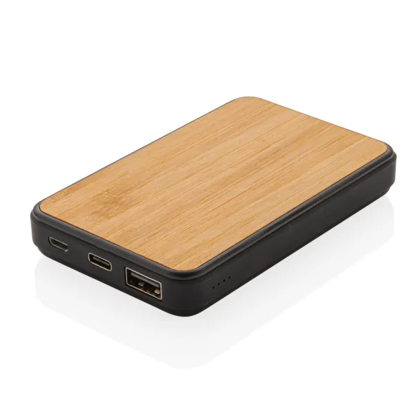  FSC® and RCS recycled plastic 5.000 mAh Powerbank - XD Collection Brown 