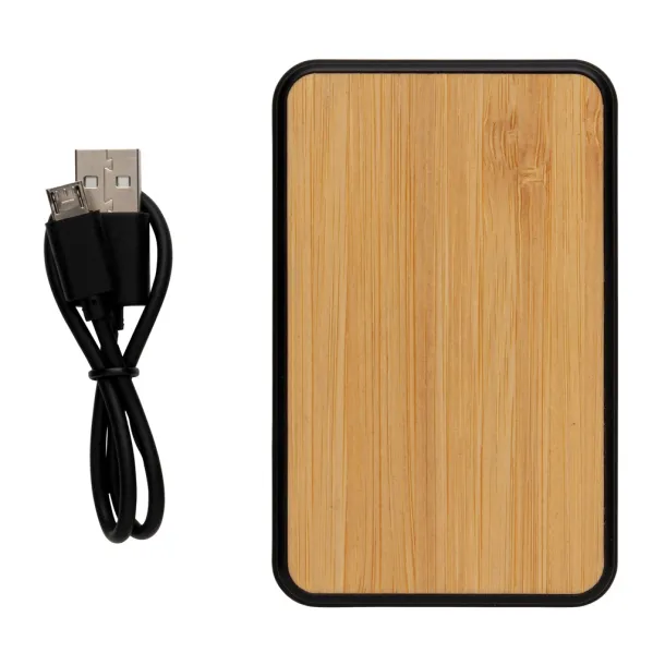  FSC® and RCS recycled plastic 5.000 mAh Powerbank - XD Collection Brown 