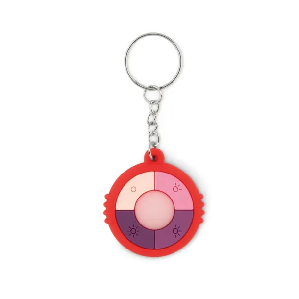 UV CHECK RING UV sensor keyring Red