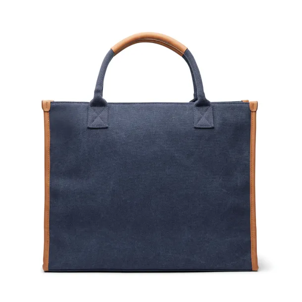  VINGA Bosler RCS recycled canvas office tote - Vinga navy 