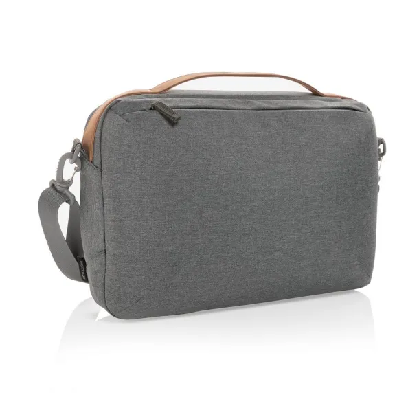  Impact AWARE™ 300D two tone deluxe 15.6" laptop bag - XD Xclusive Grey 