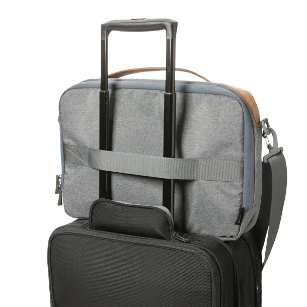  Impact AWARE™ 300D two tone deluxe 15.6" laptop bag - XD Xclusive Grey 