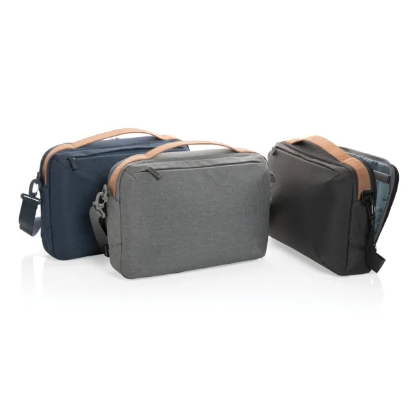  Impact AWARE™ 300D two tone deluxe 15.6" laptop bag - XD Xclusive Grey 