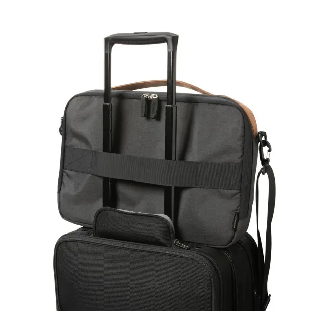  Impact AWARE™ 300D two tone deluxe 15.6" laptop bag - XD Xclusive Black 