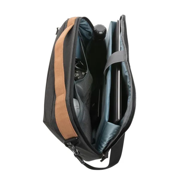  Impact AWARE™ 300D dvobojna deluxe torba za prijenosno računalo od 15,6" - XD Xclusive Crna