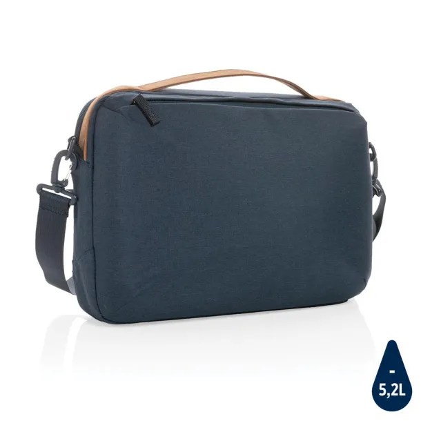  Impact AWARE™ 300D two tone deluxe 15.6" laptop bag - XD Xclusive Navy Blue 