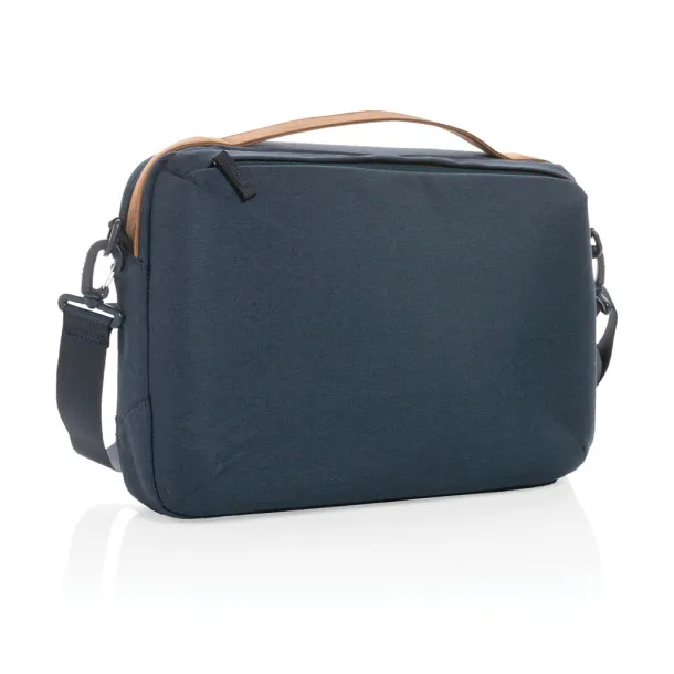  Impact AWARE™ 300D two tone deluxe 15.6" laptop bag - XD Xclusive Navy Blue 