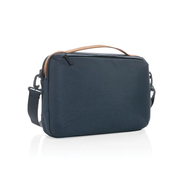  Impact AWARE™ 300D two tone deluxe 15.6" laptop bag - XD Xclusive Navy Blue 