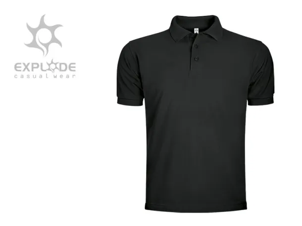 TOP GUN muška polo majica, 210g/m2 - EXPLODE Crna