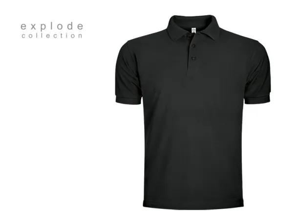 TOP GUN muška polo majica, 210g/m2 - EXPLODE Crna
