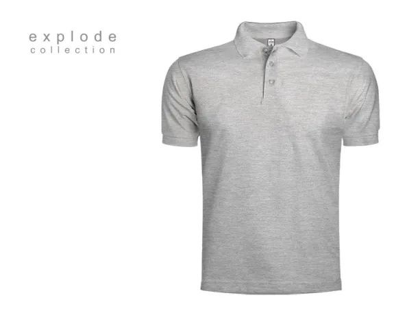 TOP GUN muška polo majica, 210g/m2 - EXPLODE Pepeljasto siva