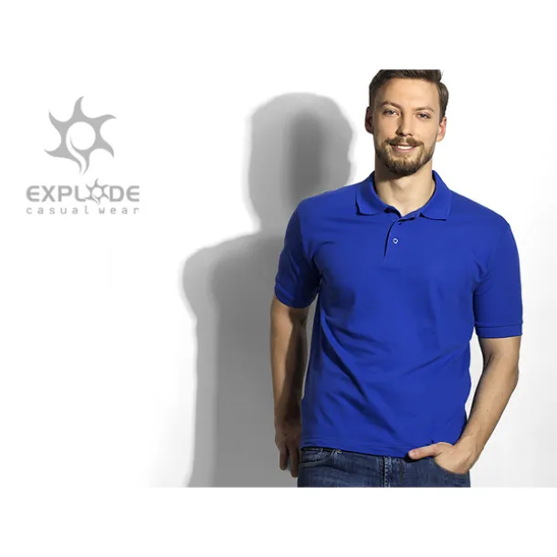 TOP GUN muška polo majica, 210g/m2 - EXPLODE Kraljevsko plava