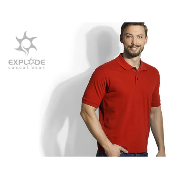 TOP GUN muška polo majica, 210g/m2 - EXPLODE Crvena