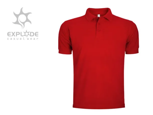 TOP GUN muška polo majica, 210g/m2 - EXPLODE Crvena