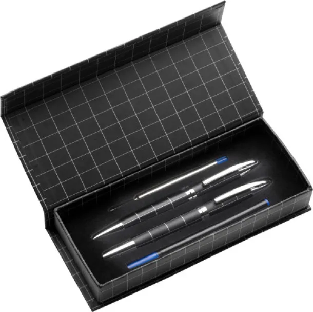  Metal writing set Daniel black silver