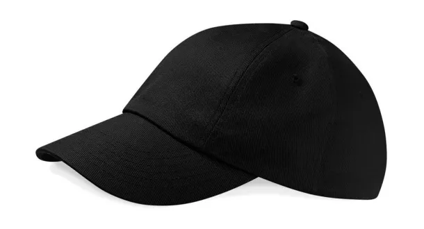  Low Profile Heavy Cotton Drill Cap - Beechfield Black